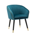 Sillón de terciopelo con ribete dorado Paris 