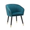 Sillón de terciopelo con ribete dorado Paris 