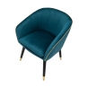 Sillón de terciopelo con ribete dorado Paris 