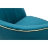 Sillón de terciopelo con ribete dorado Paris 