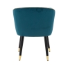 Sillón de terciopelo con ribete dorado Paris 