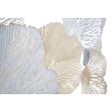 Decoración de pared en metal 3D con hojas de Ginko Silvy Oferta