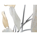 Decoración de pared en metal 3D con hojas de Ginko Silvy Descueto