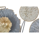 Decoración de pared cuadrada 3D en metal floral Sqity Rebajas