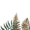 Decoración de pared 3D en metal multicolor estilo tropical con hojas Amaz Oferta
