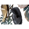 Decoración de pared 3D en metal multicolor estilo tropical con hojas Amaz Descueto