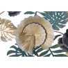 Decoración de pared 3D en metal multicolor estilo tropical con hojas Amaz Catálogo