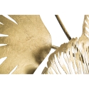 Decoración de pared 3D en metal dorado con hojas Iris Elección