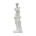 Estatua clásica decorativa de mesa en polirresina blanca h49cm estilo griego Promoción
