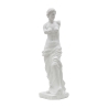 Estatua clásica decorativa de mesa en polirresina blanca h49cm estilo griego Promoción