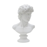 Escultura clásica decorativa de medio busto en poliresina h34cm Man Promoción