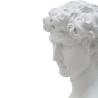 Escultura clásica decorativa de medio busto en poliresina h34cm Man Descueto