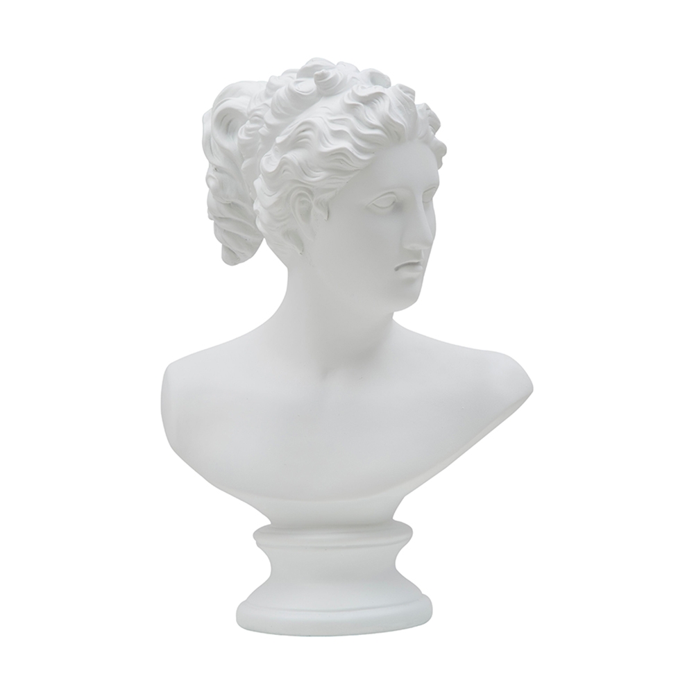 Busto decorativo clásico de mujer en poliresina h34 cm Promoción Busto decorativo clásico de mujer en poliresina h34 cm Promoción
