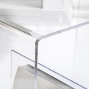 Mesa de centro de plexiglás transparente 33x50x50cm G Table Oferta