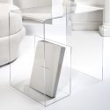 Mesa de centro de plexiglás transparente 33x50x50cm G Table Rebajas