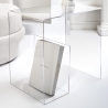 Mesa de centro de plexiglás transparente 33x50x50cm G Table Rebajas