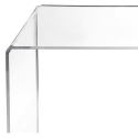 Mesa de centro de plexiglás transparente 33x50x50cm G Table Descueto