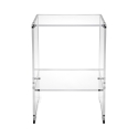 Mesa de centro de diseño en plexiglás transparente 29x32x45cm Contigo Promoción