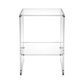 Mesa de centro de diseño en plexiglás transparente 29x32x45cm Contigo Promoción