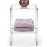 Mesa de centro de diseño en plexiglás transparente 29x32x45cm Contigo Oferta
