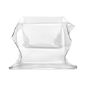 Mesa de centro cuadrada de diseño Drappeggi en plexiglás Rebajas