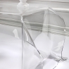 Mesa de centro cuadrada de diseño Drappeggi en plexiglás Descueto
