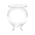 Mesa de centro esférica con almacenaje en plexiglás transparente Boollino Oferta
