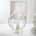 Mesa de centro esférica con almacenaje en plexiglás transparente Boollino Venta