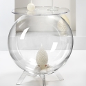 Mesa de centro esférica con almacenaje en plexiglás transparente Boollino Rebajas