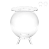 Mesa de centro esférica con almacenaje en plexiglás transparente Boollino Promoción