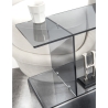 Mesa auxiliar móvil de plexiglás transparente para sala de estar Viceversa Catálogo