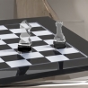 Tablero de ajedrez y damas de diseño en plexiglás transparente Kasparov Rebajas