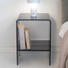 Mesita de noche para dormitorio en plexiglás transparente Accanto Venta