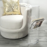 Mesa auxiliar con revistero de plexiglás transparente Ambrogio Venta