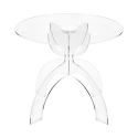 Mesa de centro redonda 50cm en plexiglás transparente Tessara Promoción