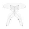 Mesa de centro redonda 50cm en plexiglás transparente Tessara Promoción