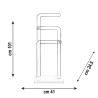 Servomuto para toallas moderno en plexiglás transparente Shubi Elección