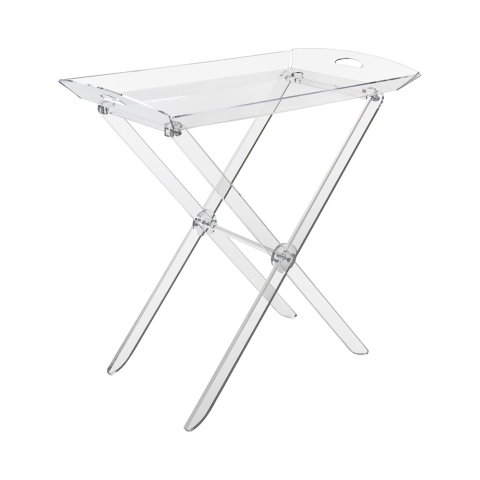 Mesa plegable transparente con bandeja para servir Grand Plié Promoción