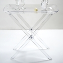 Mesa plegable transparente con bandeja para servir Grand Plié Venta
