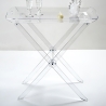 Mesa plegable transparente con bandeja para servir Grand Plié Venta