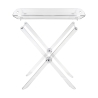 Mesa plegable transparente con bandeja para servir Grand Plié Descueto