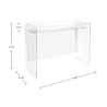 Escritorio de diseño en plexiglás transparente Moremore 18 Rebajas