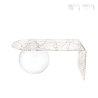 Mesa de centro de puente para sala de estar en plexiglás transparente Boolla Promoción