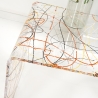 Mesa de centro de puente para sala de estar en plexiglás transparente Boolla Oferta