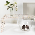 Mesa de centro de puente para sala de estar en plexiglás transparente Boolla Rebajas