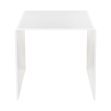 Mesa de centro moderna de plexiglás transparente 40x40 cm 80'S Small Rebajas