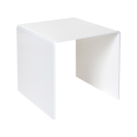 Mesa de centro moderna de plexiglás transparente 40x40 cm 80'S Small Oferta