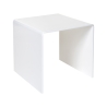 Mesa de centro moderna de plexiglás transparente 40x40 cm 80'S Small Oferta