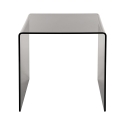 Mesa de centro moderna de plexiglás transparente 50x40x50cm 80'S Big Oferta