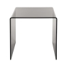 Mesa de centro moderna de plexiglás transparente 50x40x50cm 80'S Big Oferta